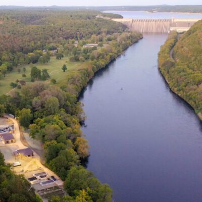 Bull Shoals treatment plant next to White River